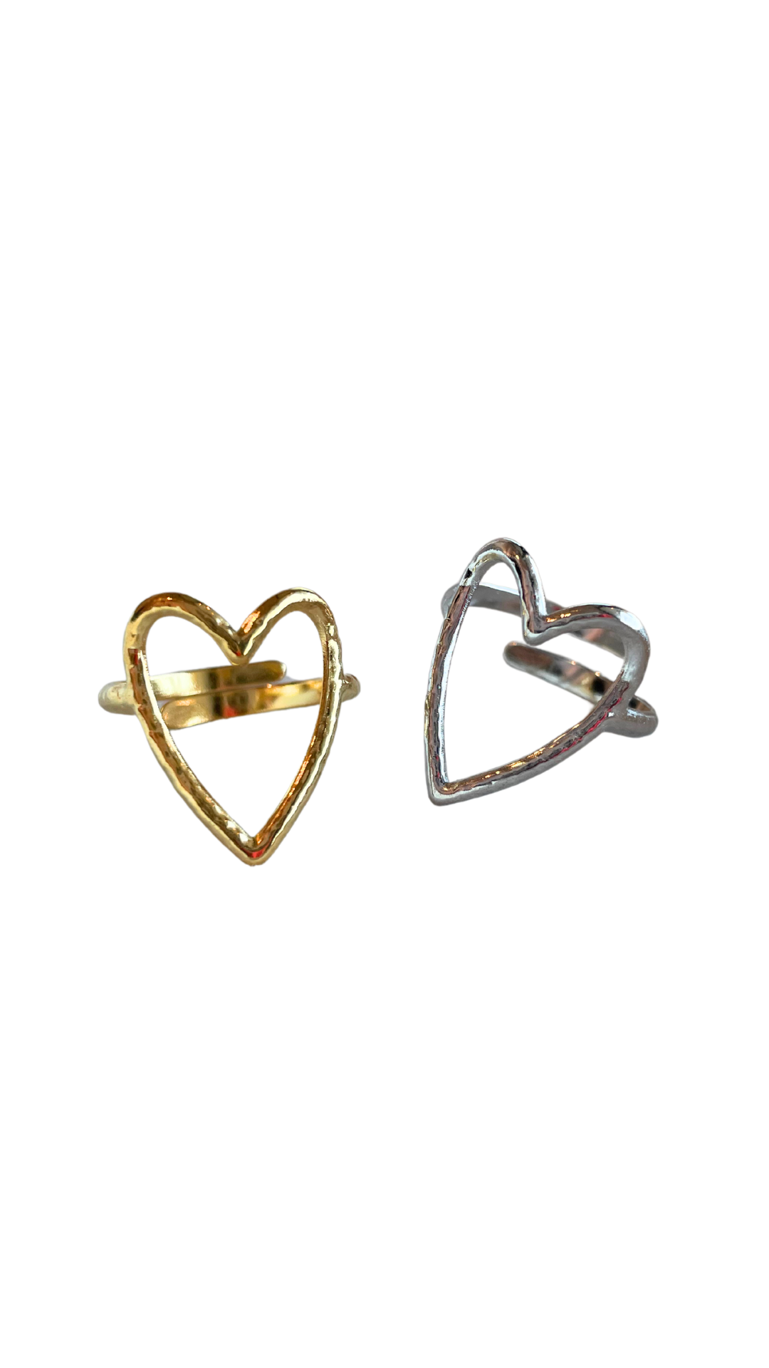 Stainless Open Heart Ring