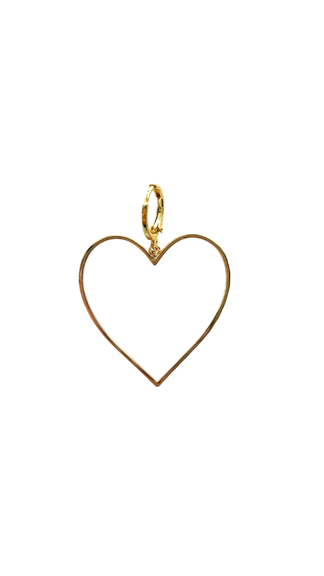 Large Open Heart Add-on Charm