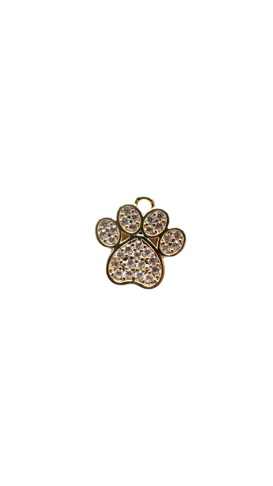 Small CZ Paw Add-on Charm