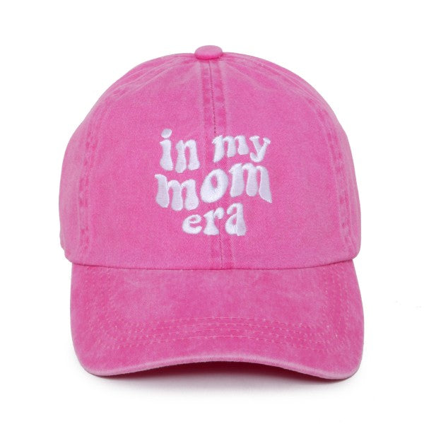 Embroidered 'in my mom era' Baseball Cap