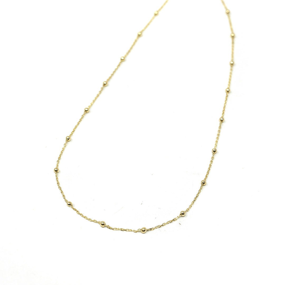 Baby Ball Chain Necklace Necklaces The Sis Kiss