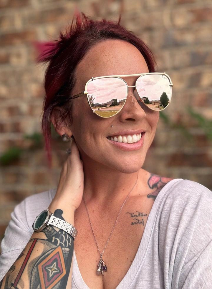 DAX Shay Tangle Free Aviator Sunglasses - 6 COLORS