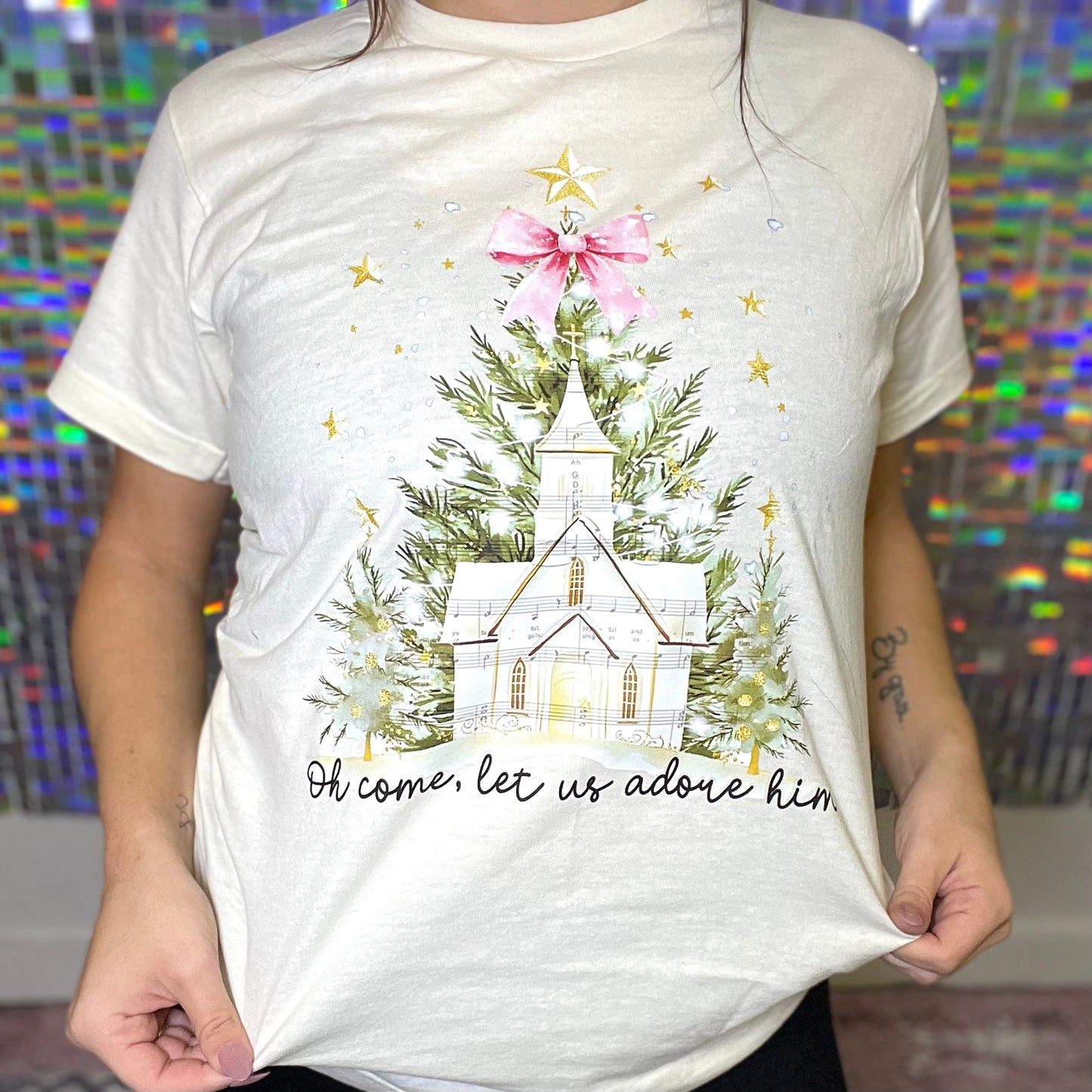 FP Oh, Come Let Us Adore Him Church Graphic Tee