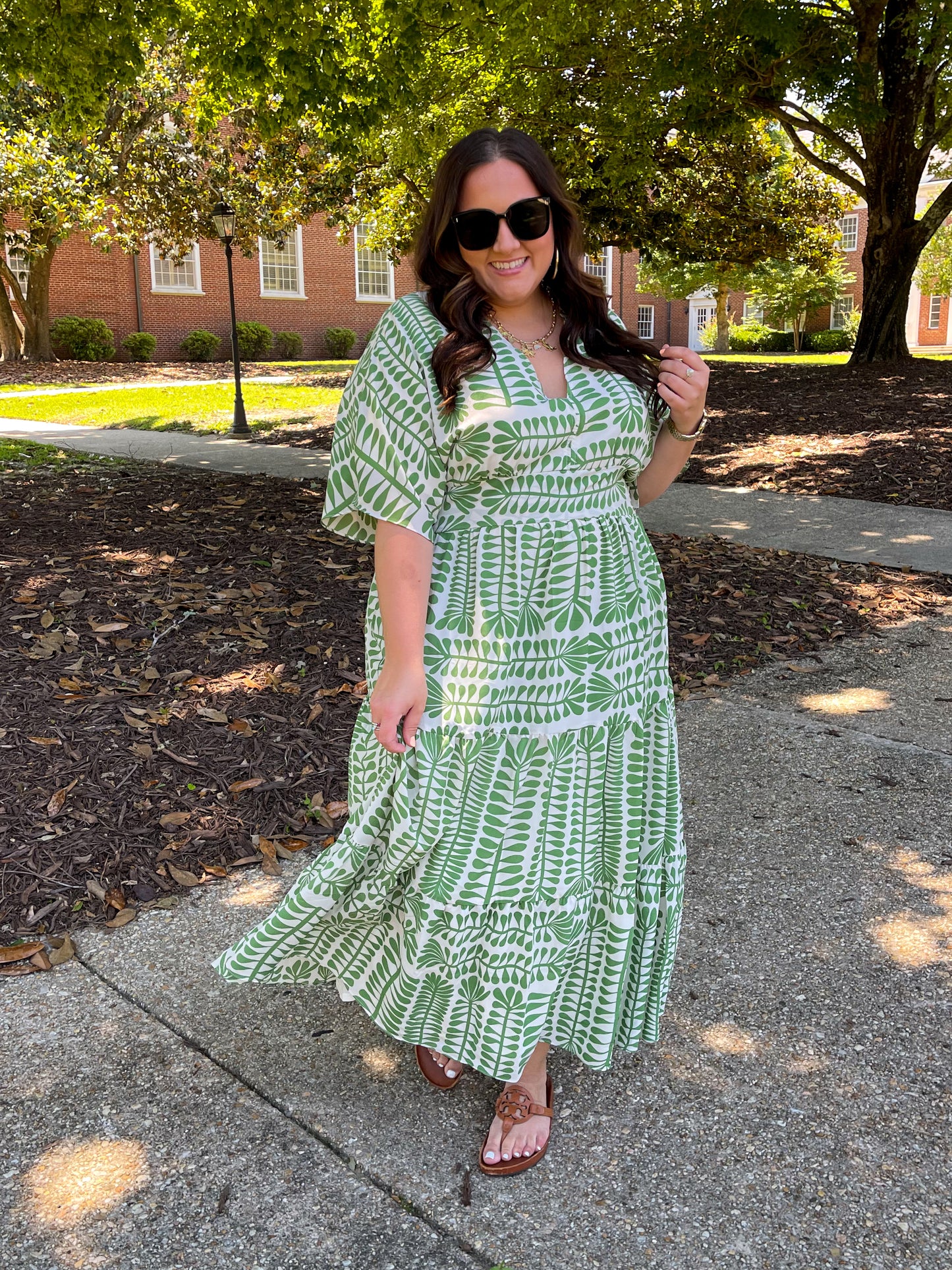 Sincerely, Me Tiered V-Neck Dress
