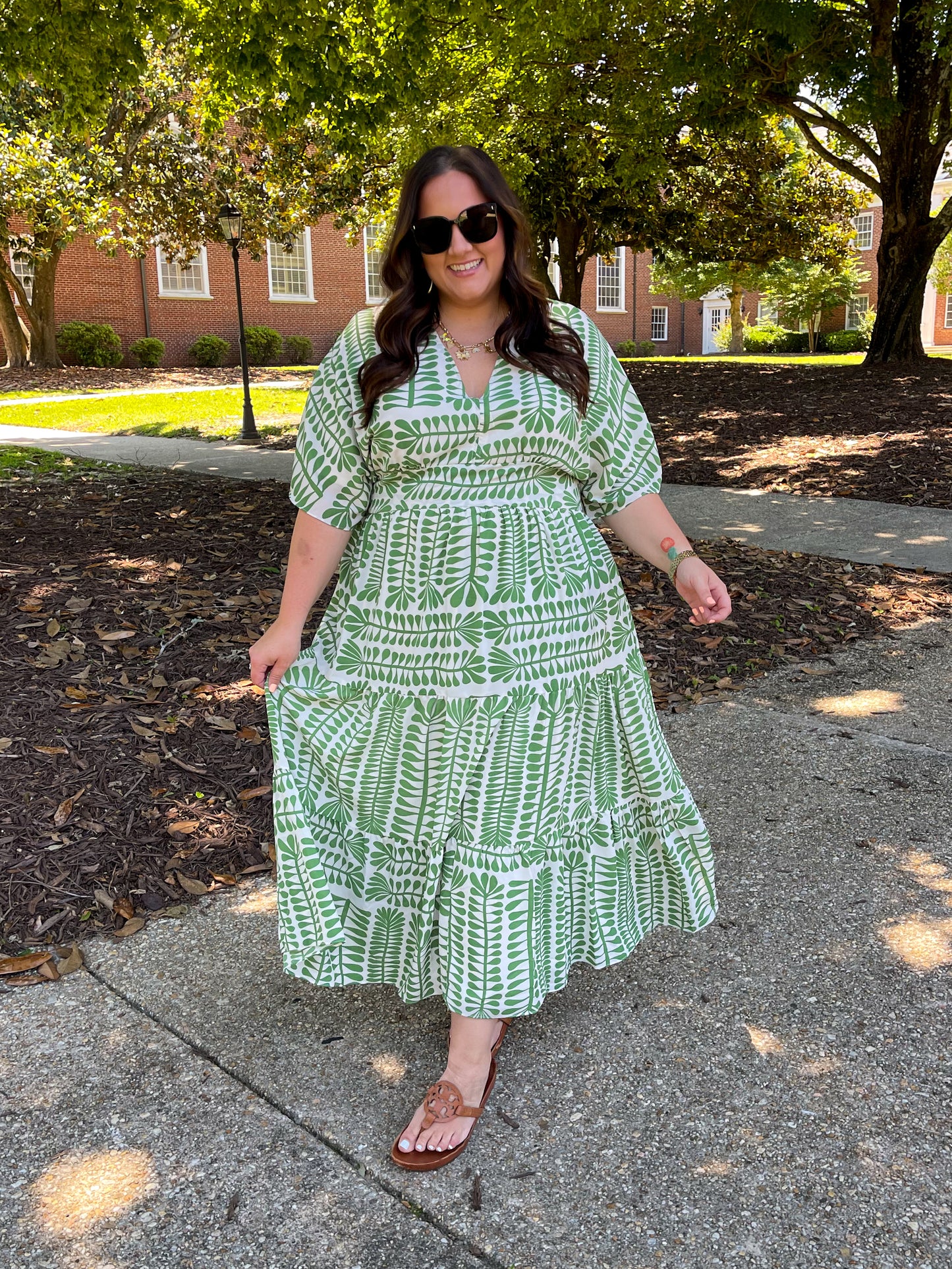 Sincerely, Me Tiered V-Neck Dress