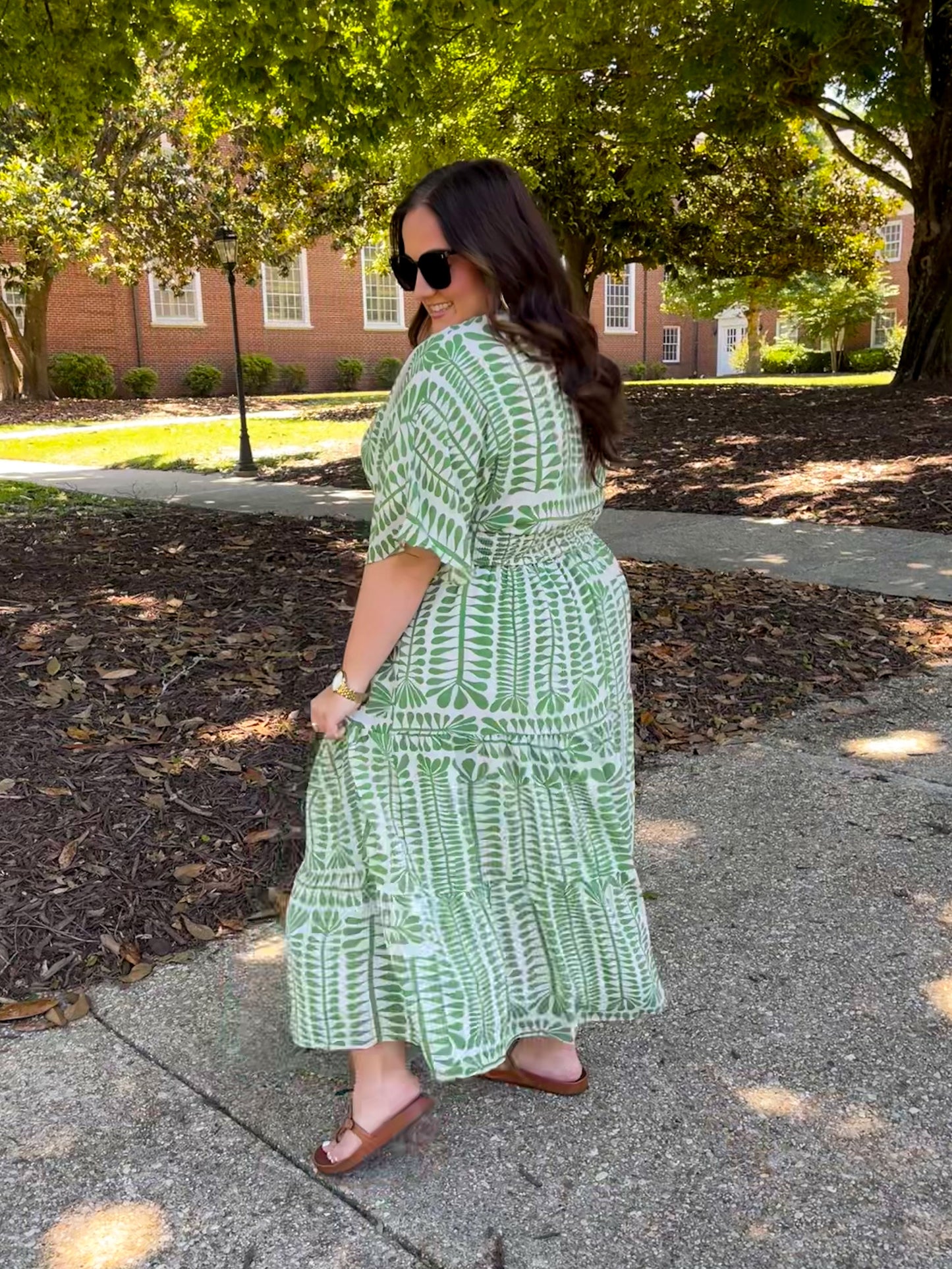 Sincerely, Me Tiered V-Neck Dress