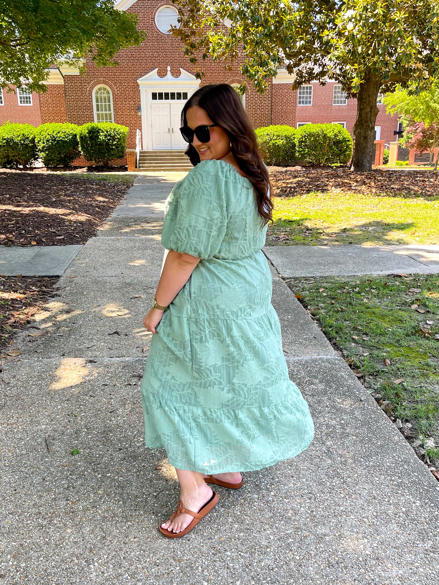 Power of the Babe Tiered Balloon Sleeve Dress