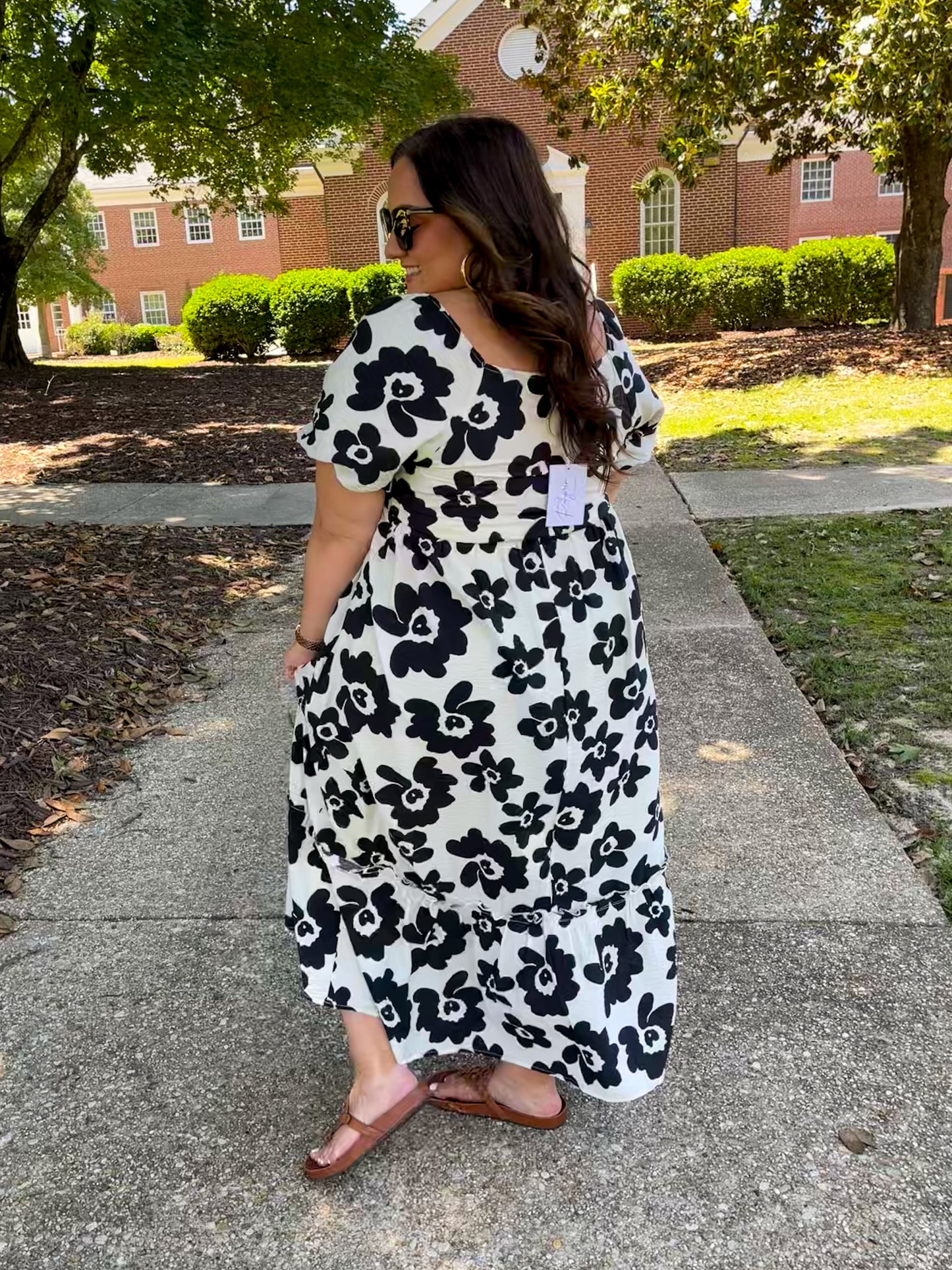 The Hot Topic Square Neck Floral Dress