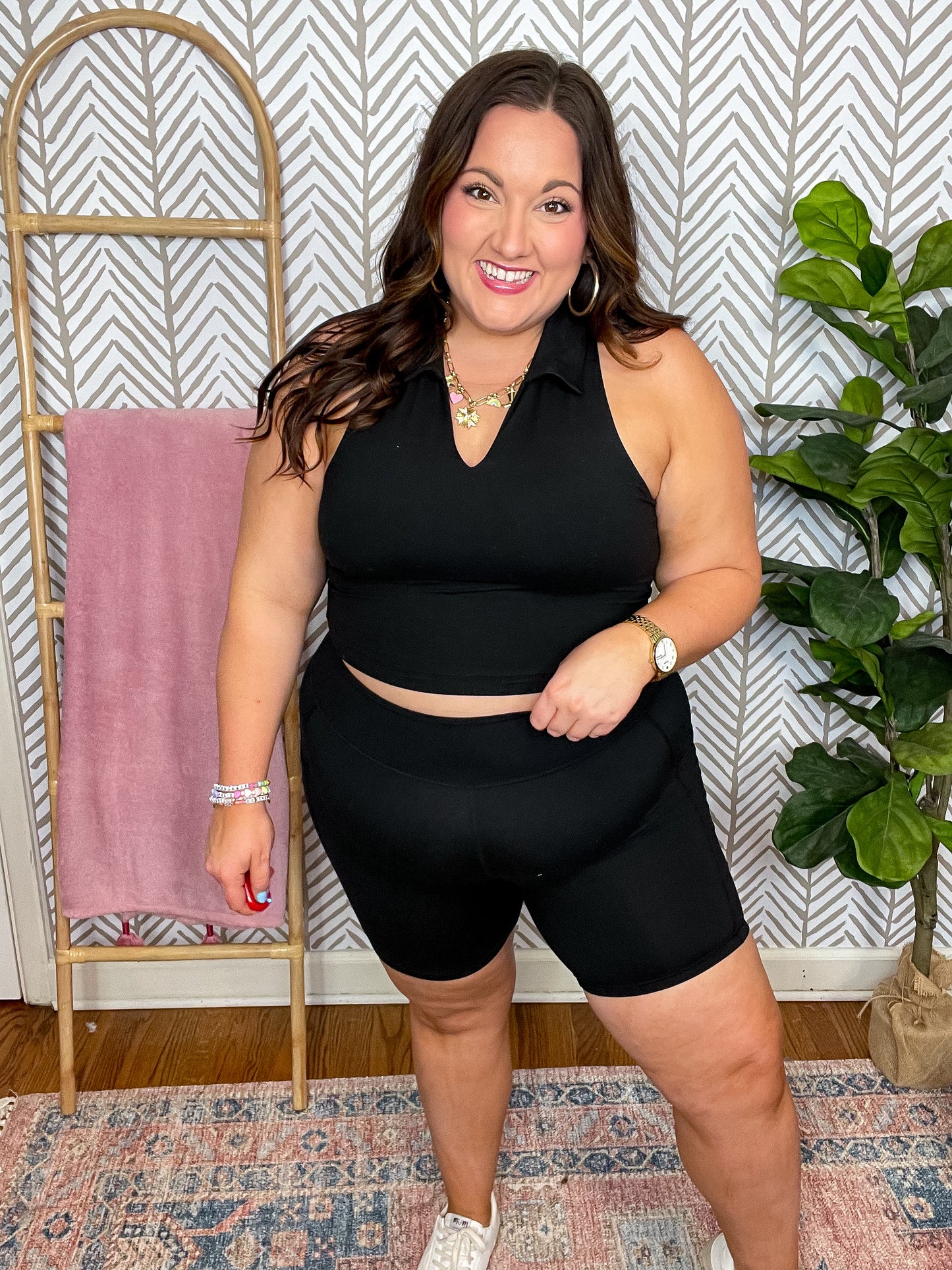 Getting Active Biker Shorts in Black