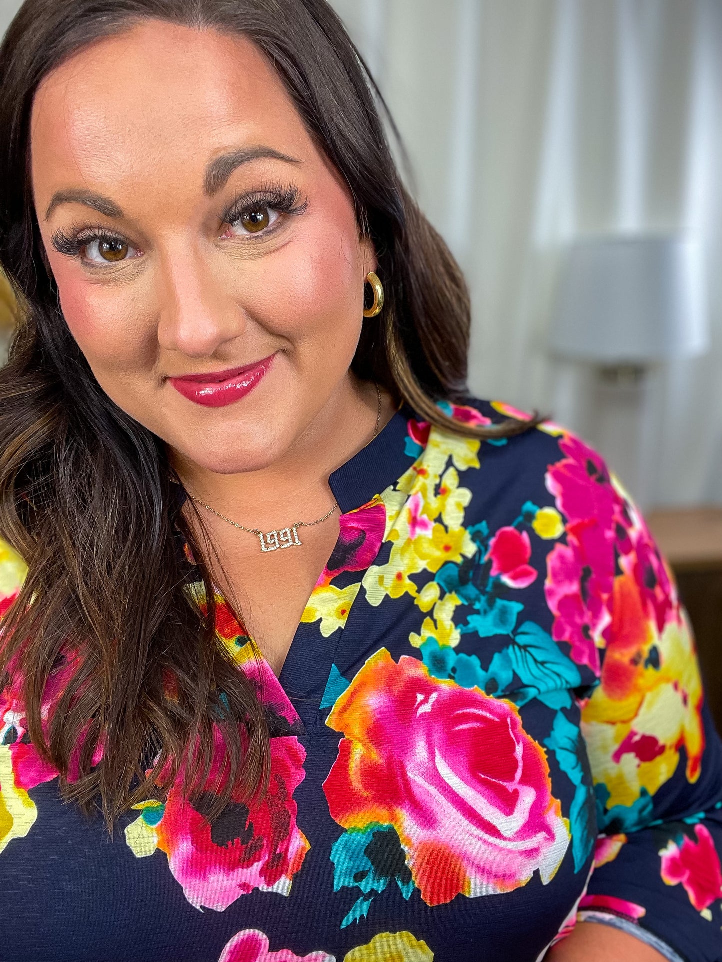 Moonlit Garden Floral Dress