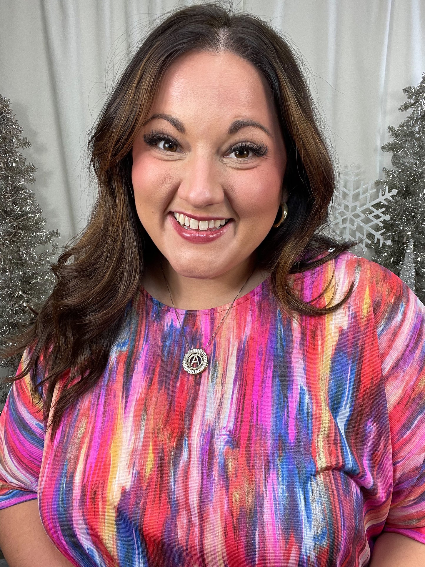 My Bae Boyfriend Top in Pink Kaleidoscope