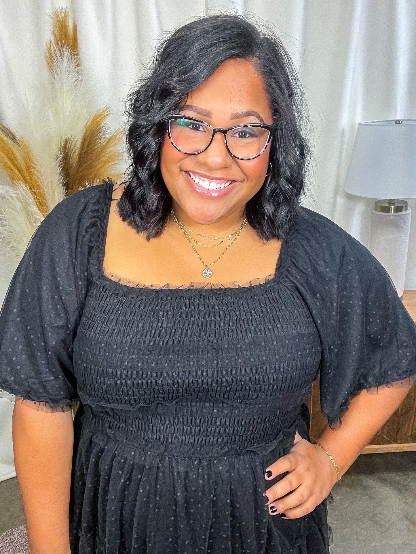 Midnight Waltz Midi Dress