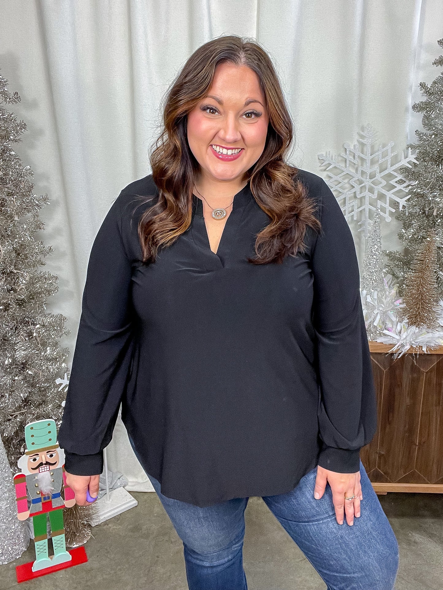 Relatively Relatable V-Neck Top