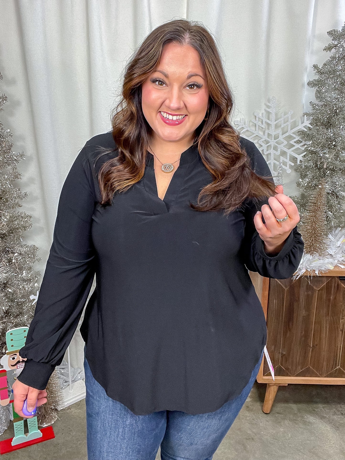 Relatively Relatable V-Neck Top