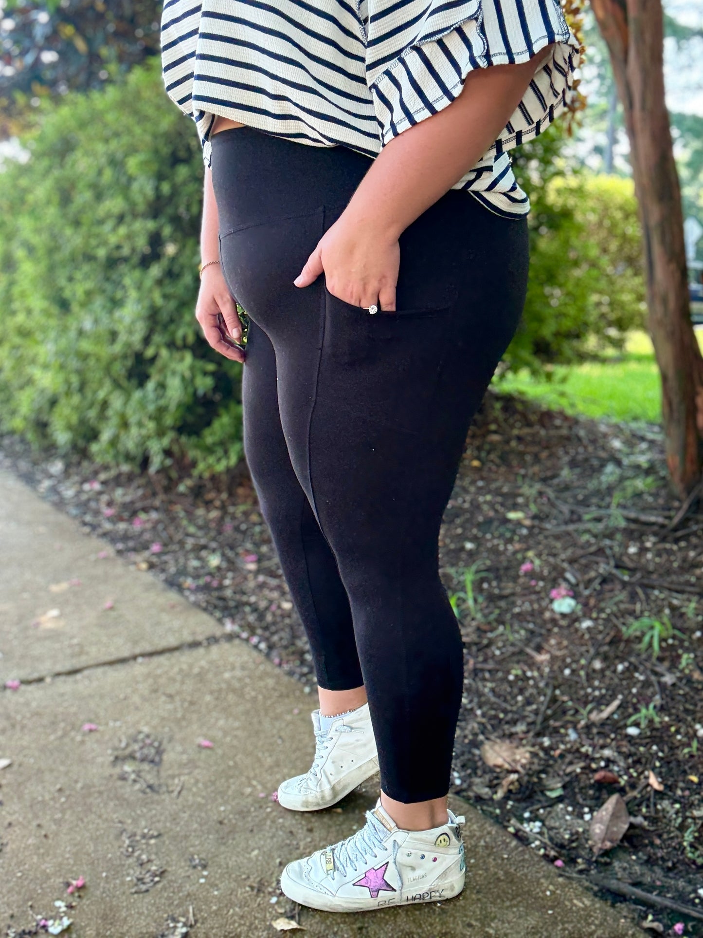 DOD Black Leggings with Pocket