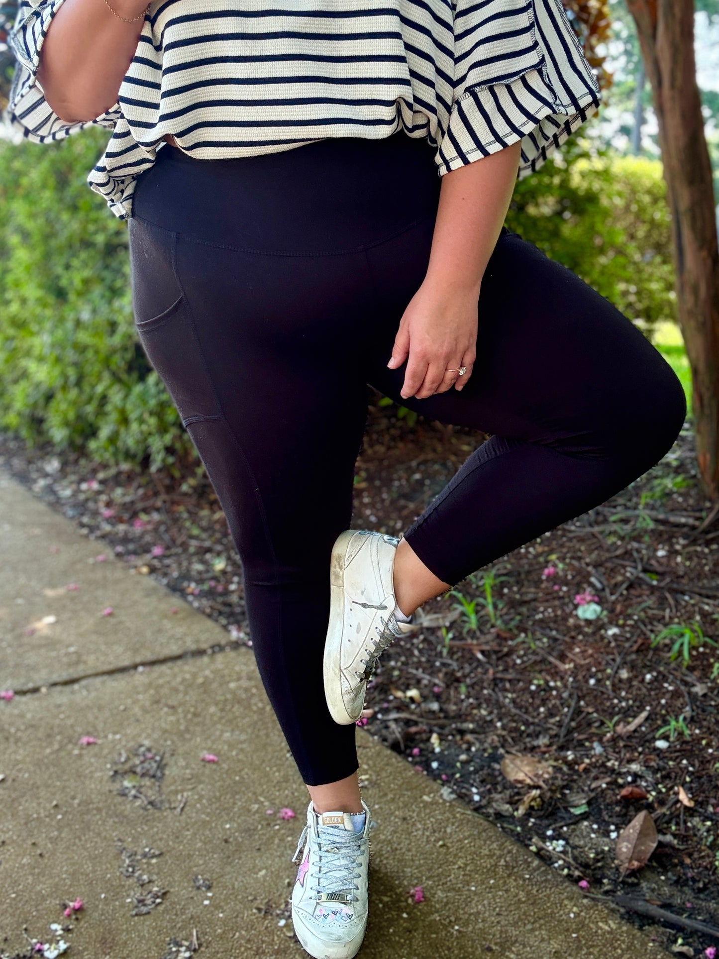 DOD Black Leggings with Pocket