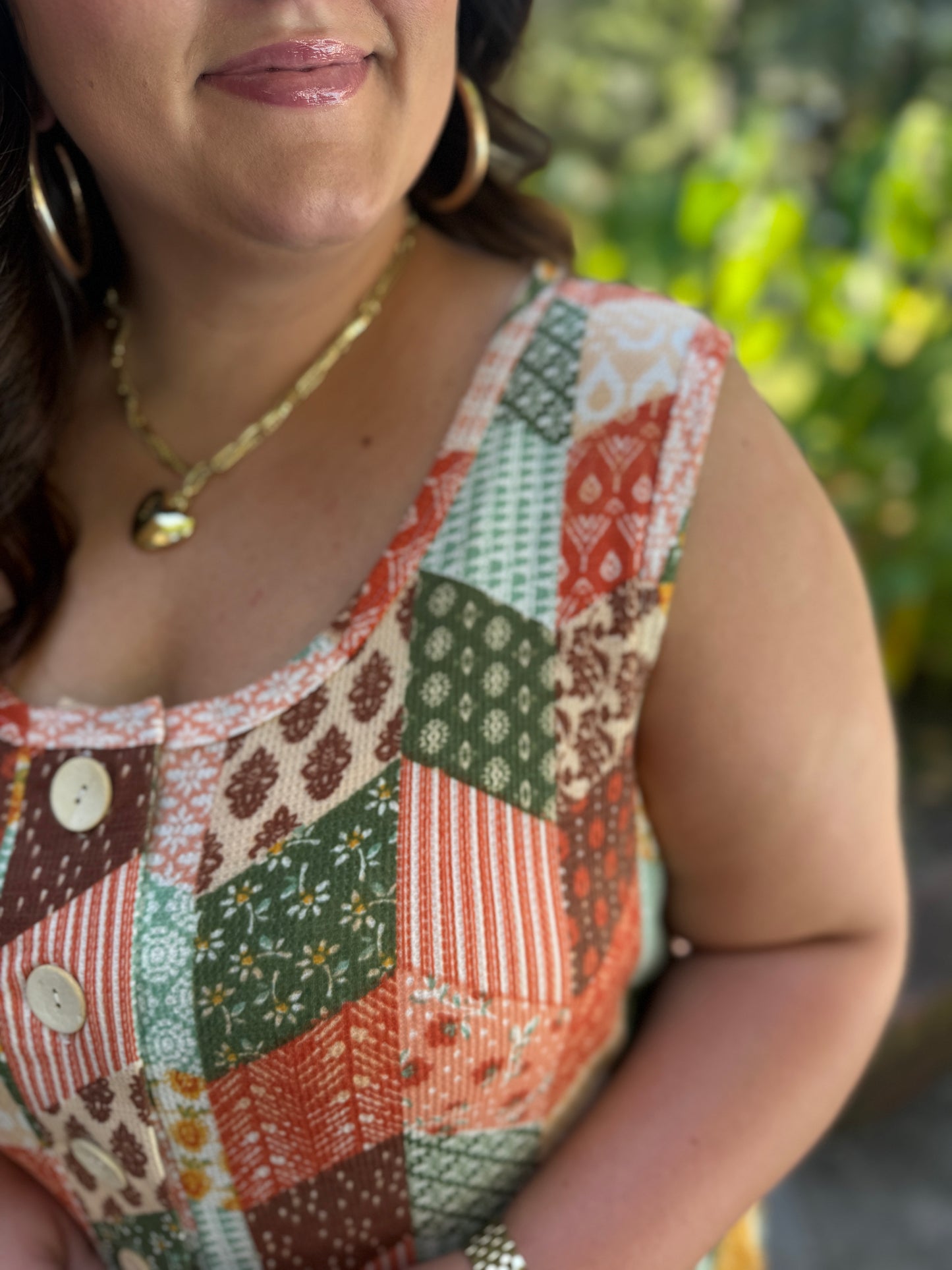 Easy Does It Patchwork Wide Leg Jumper