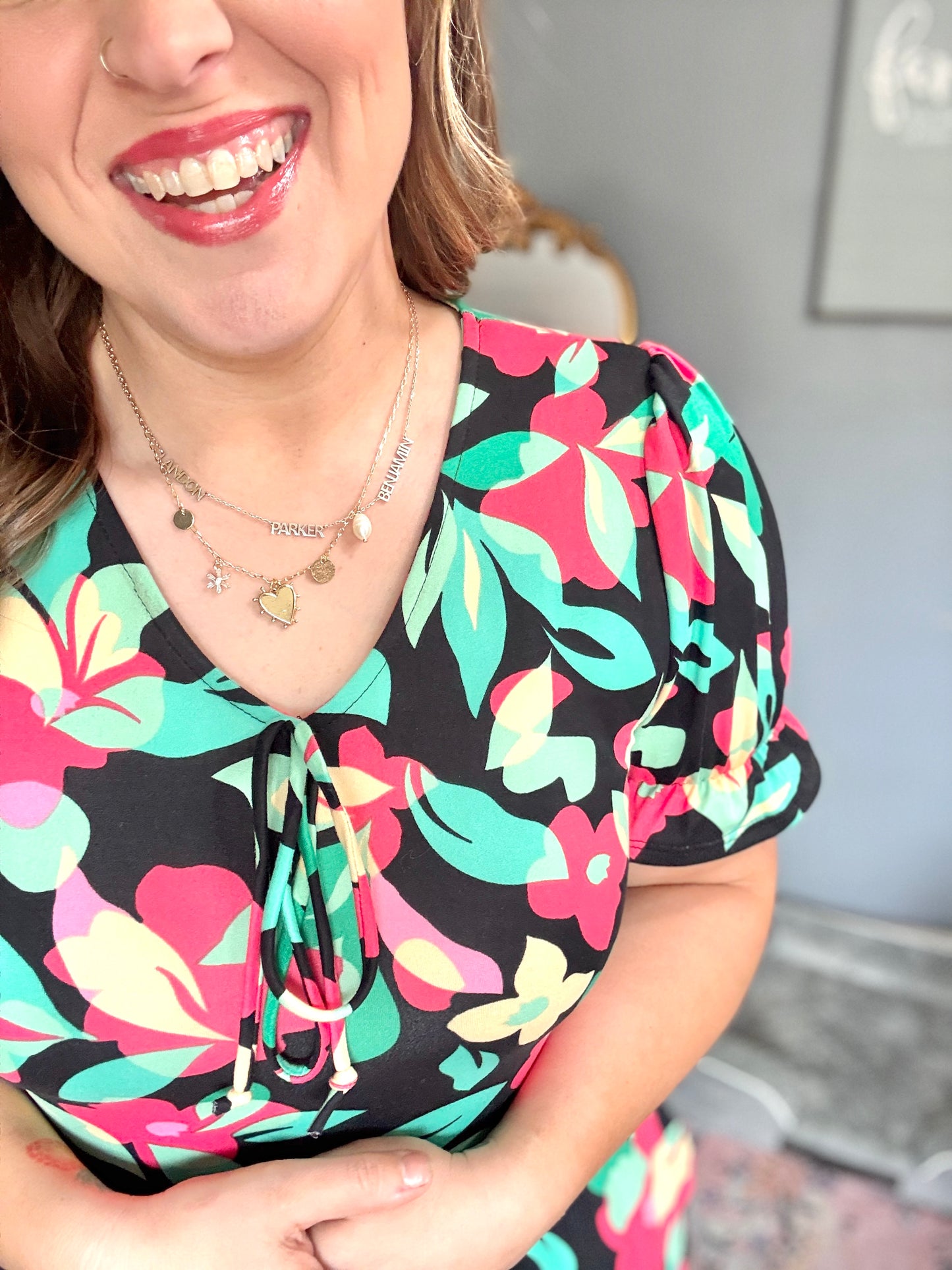 Spring Vibes Tropical Floral Ruffle Sleeve Jumpsuit