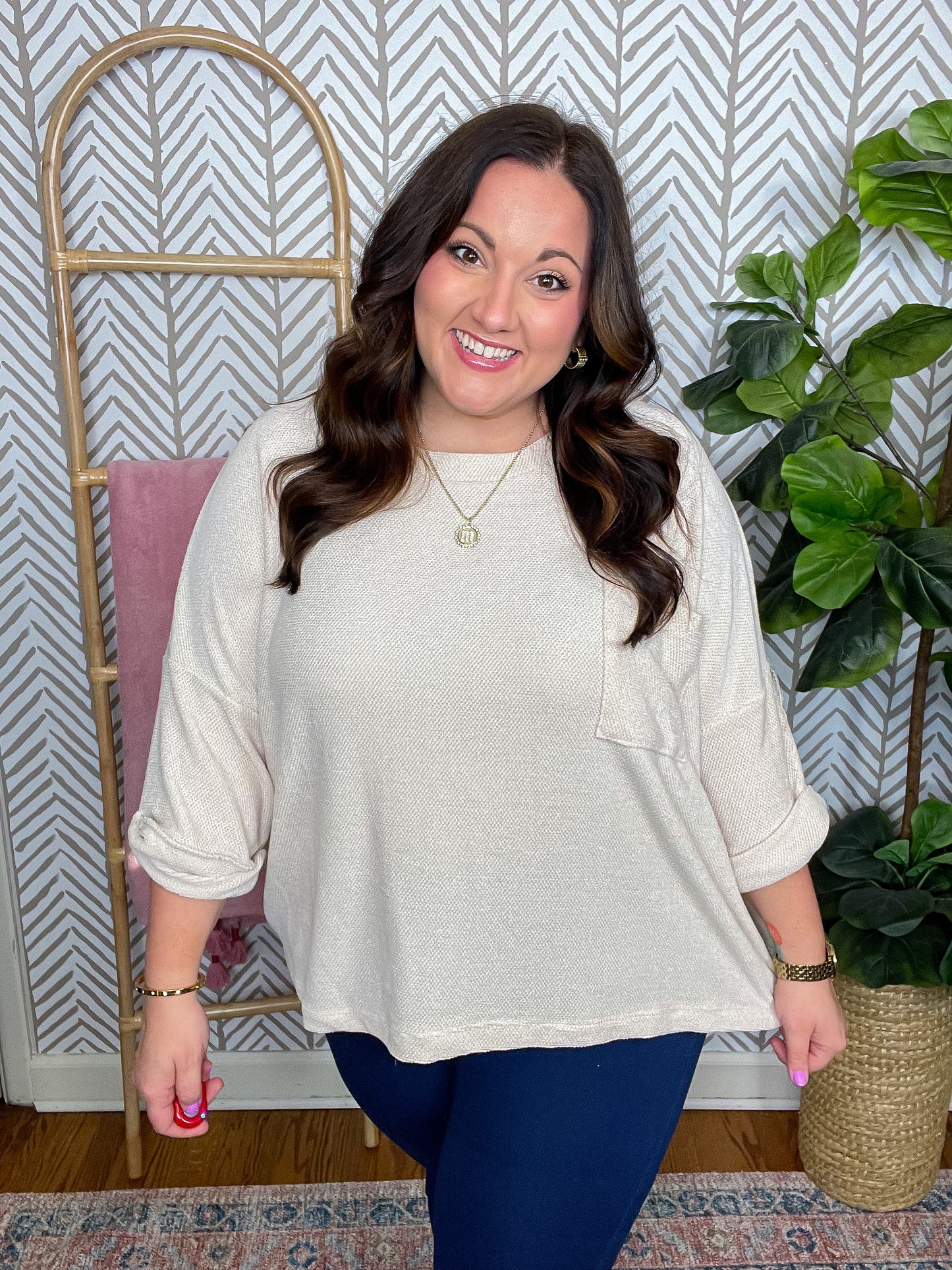 Ivory Thoughts Chenille Blouse