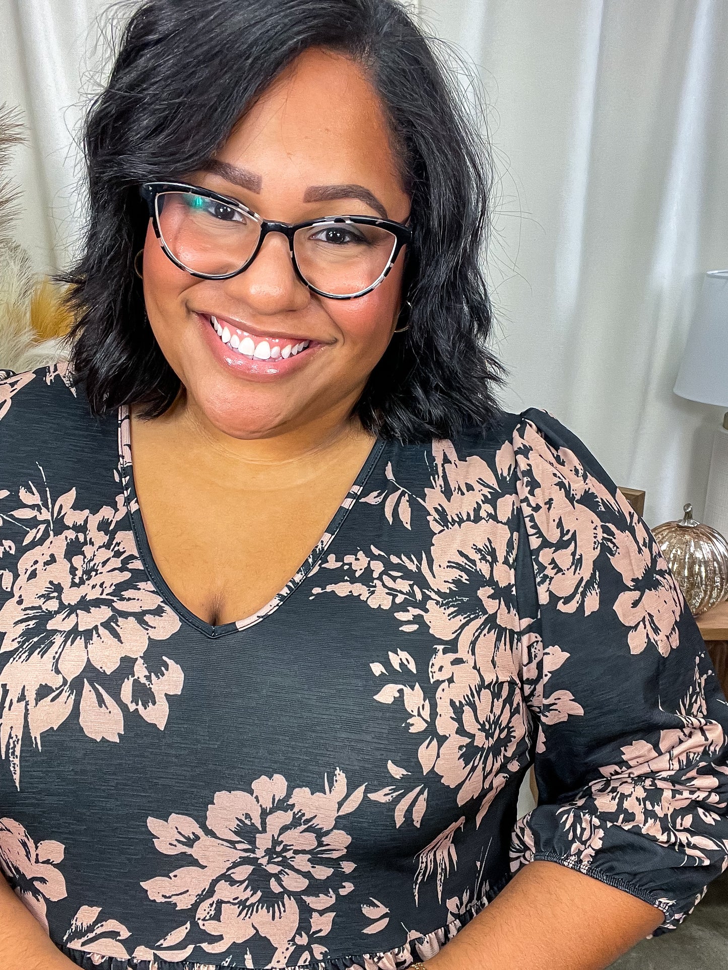 Your Choice V-Neck Floral Top