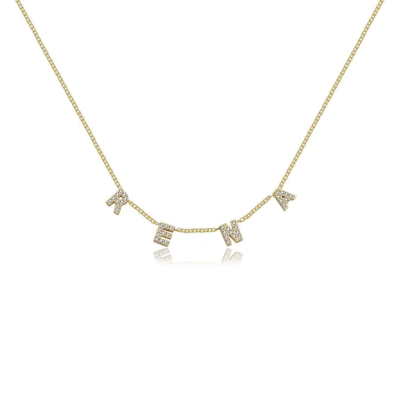 Custom Mini Dover Name Necklace (Water Resistant)