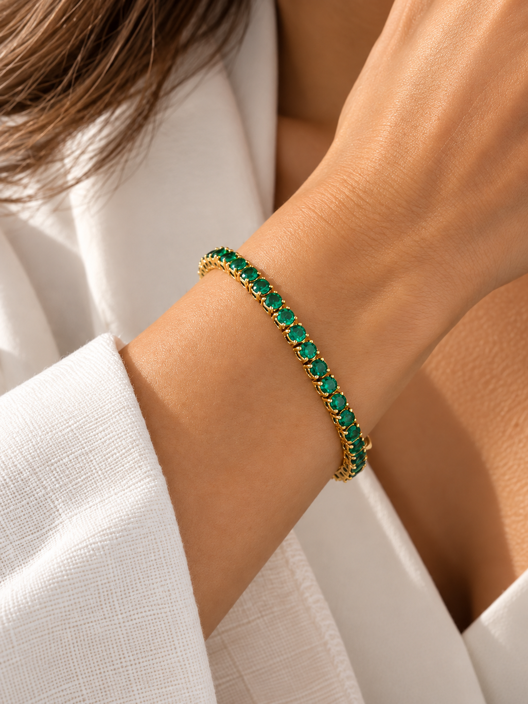 Emerald Tennis Bracelet