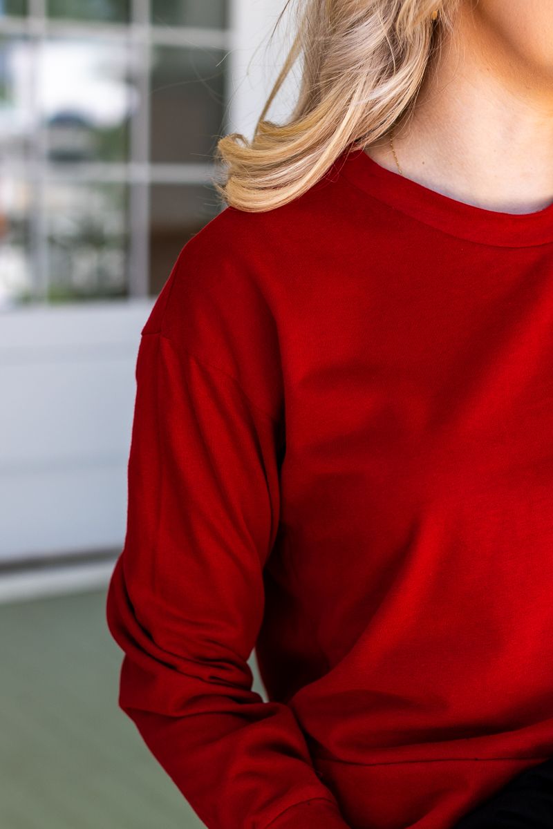 DEAL Strike Your Interest Crop Sweatshirt