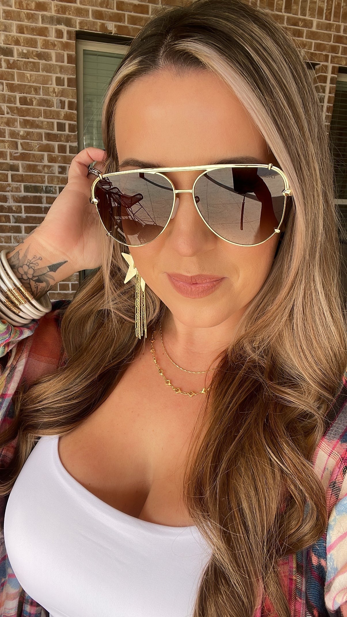 DAX Shay Tangle Free Aviator Sunglasses - 6 COLORS