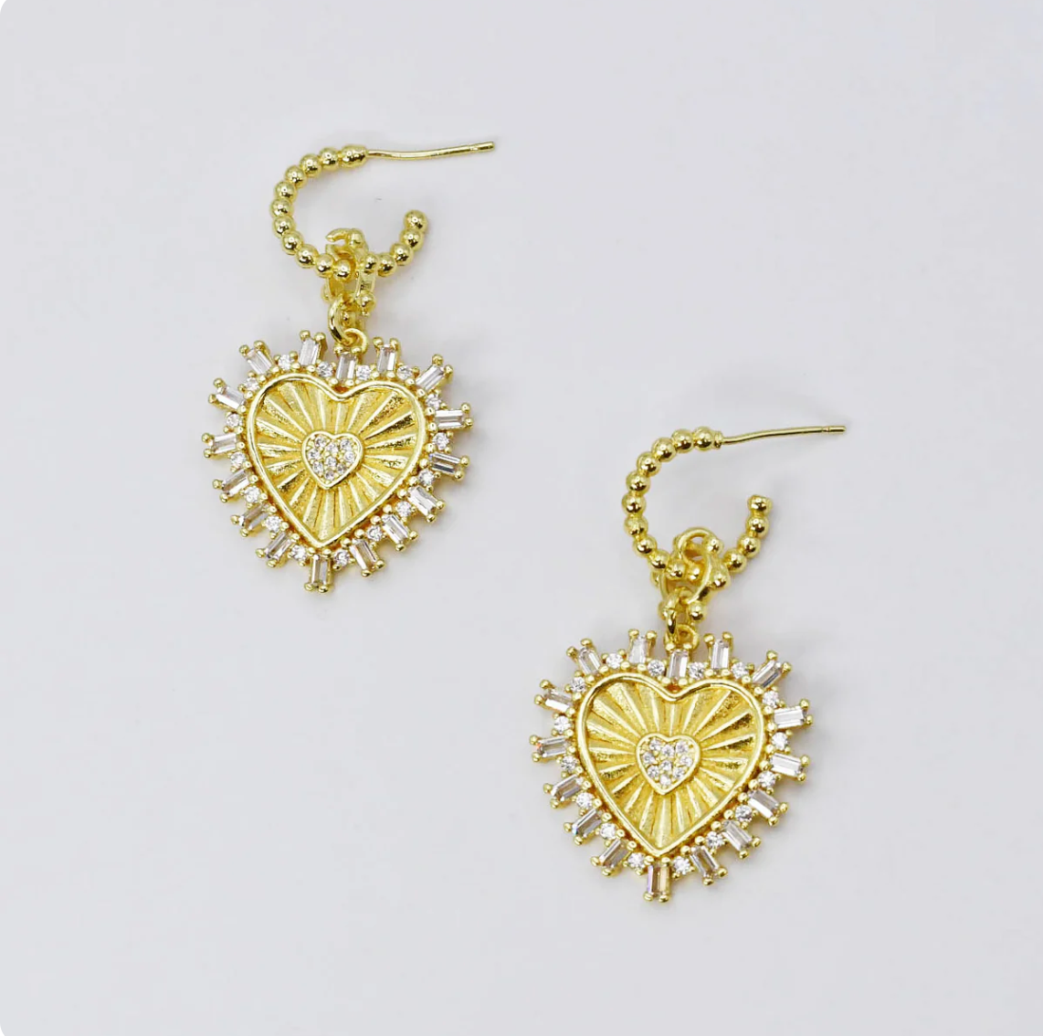 Starburst Heart Huggie