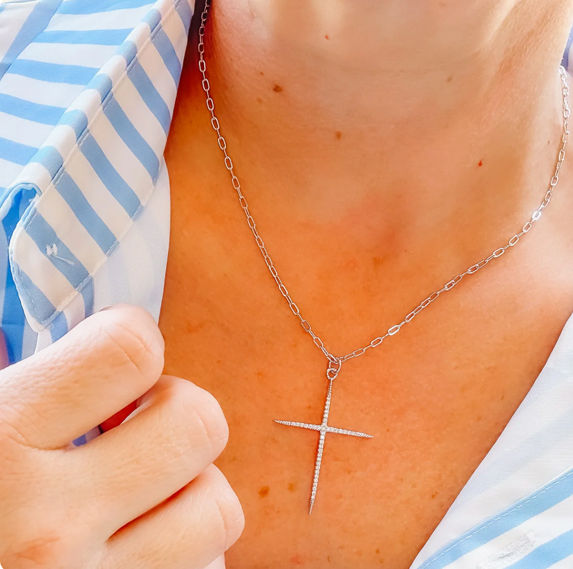 Full Of Grace Cross Necklace