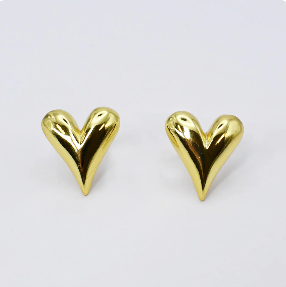 Heart Tear Stud Gold