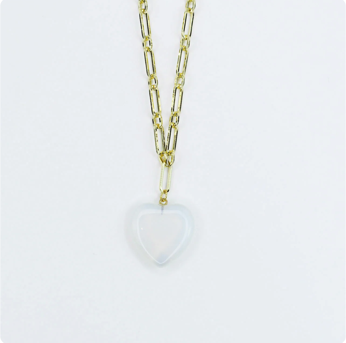 Iridescent Heart Necklace
