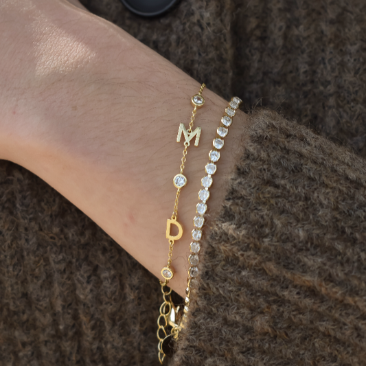Custom Ascot Initial Bracelet