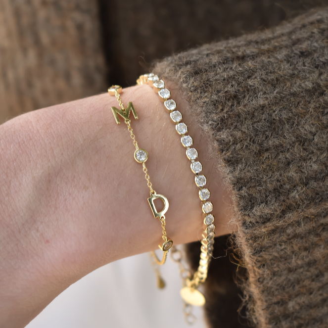 Custom Ascot Initial Bracelet