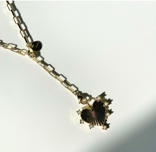 GA Special Set- Chelsea Double Clasp + Grove Heart Pendant