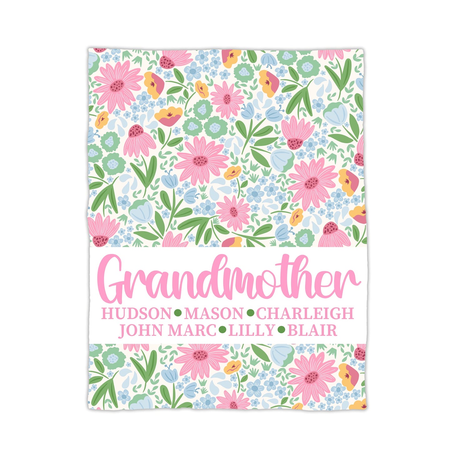 Wild Flower Personalized Blanket