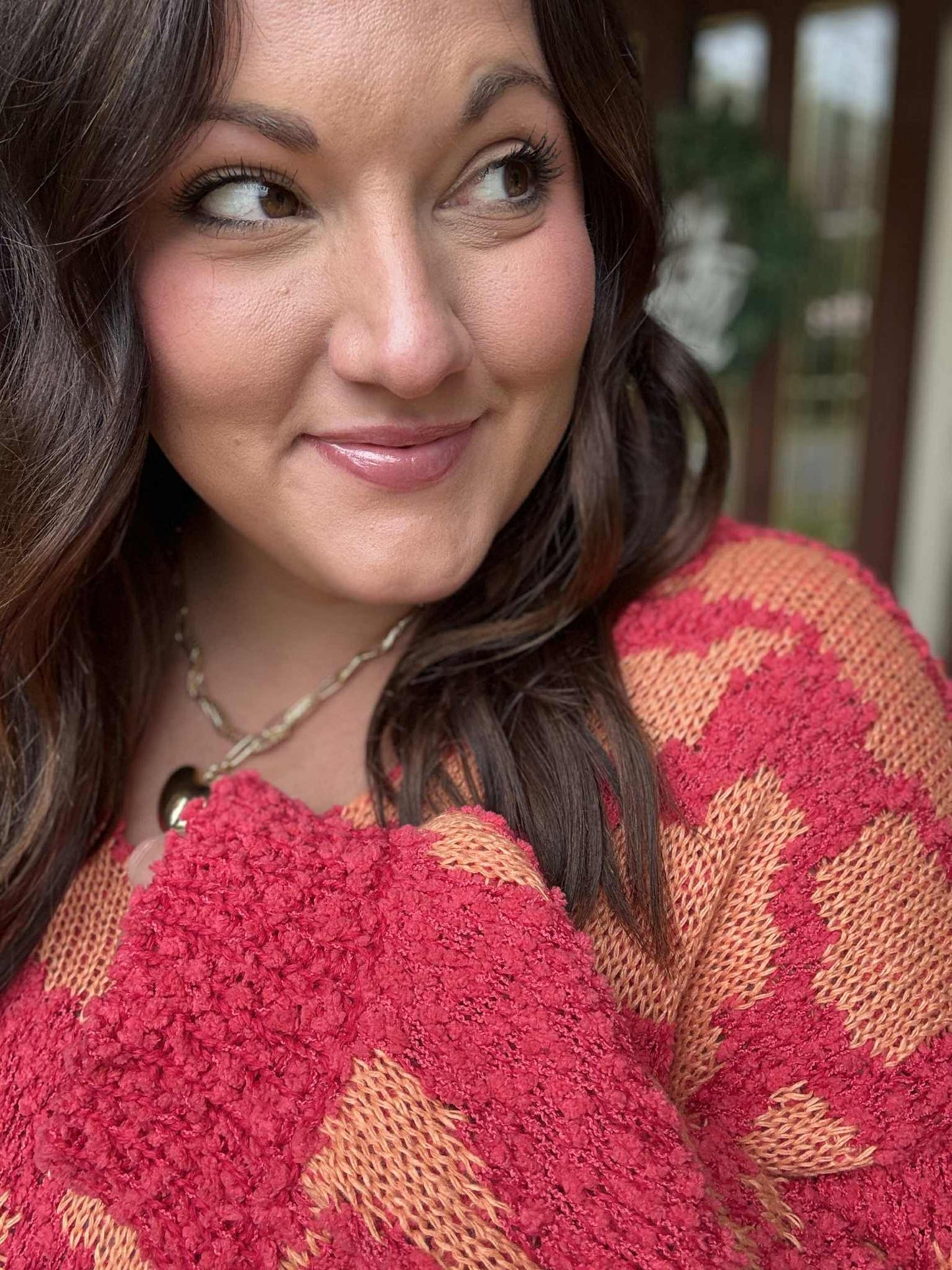 Good Vibes Hot Pink and Orange Pullover