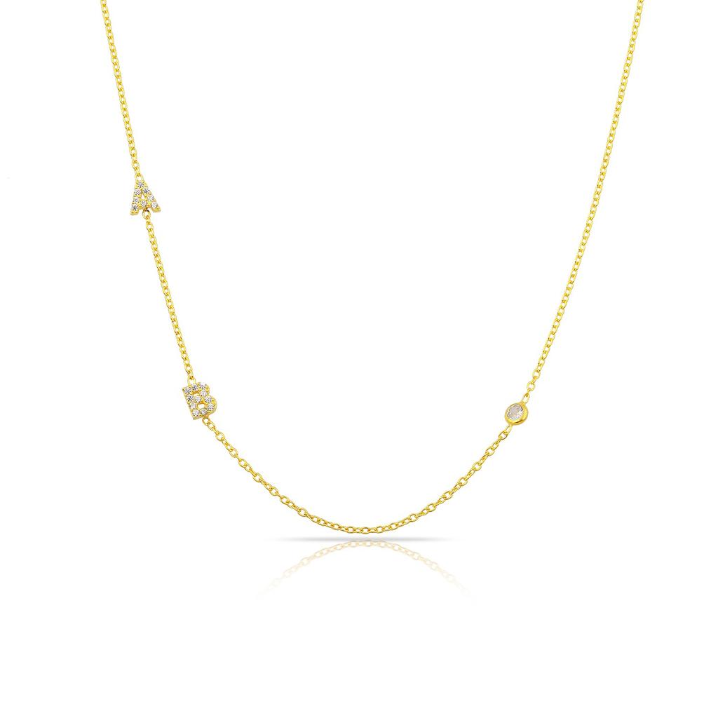 Water Resistant Custom Mini Love Letters Necklace