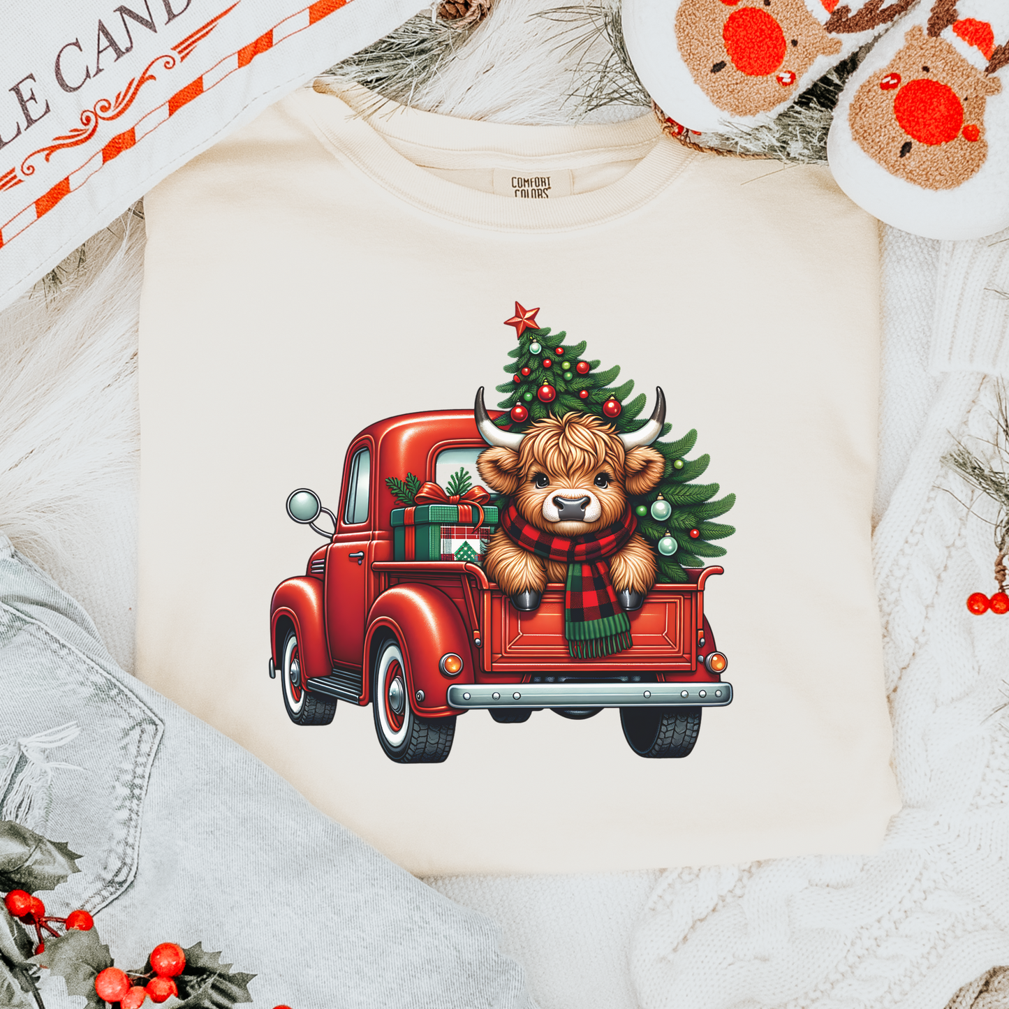 Cutie Cow Truck Comfort Colors Tee