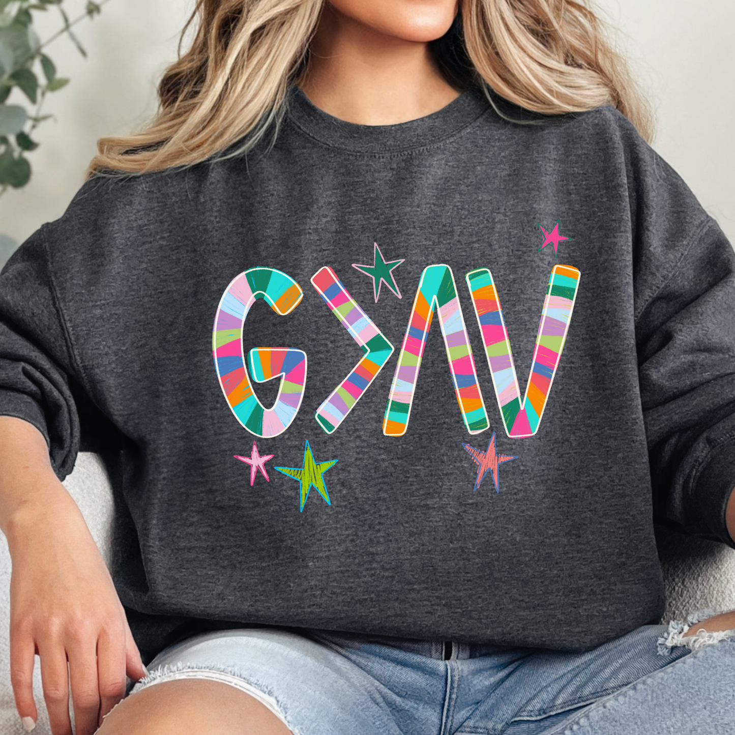 God is Greater Crewneck Sweatshirt