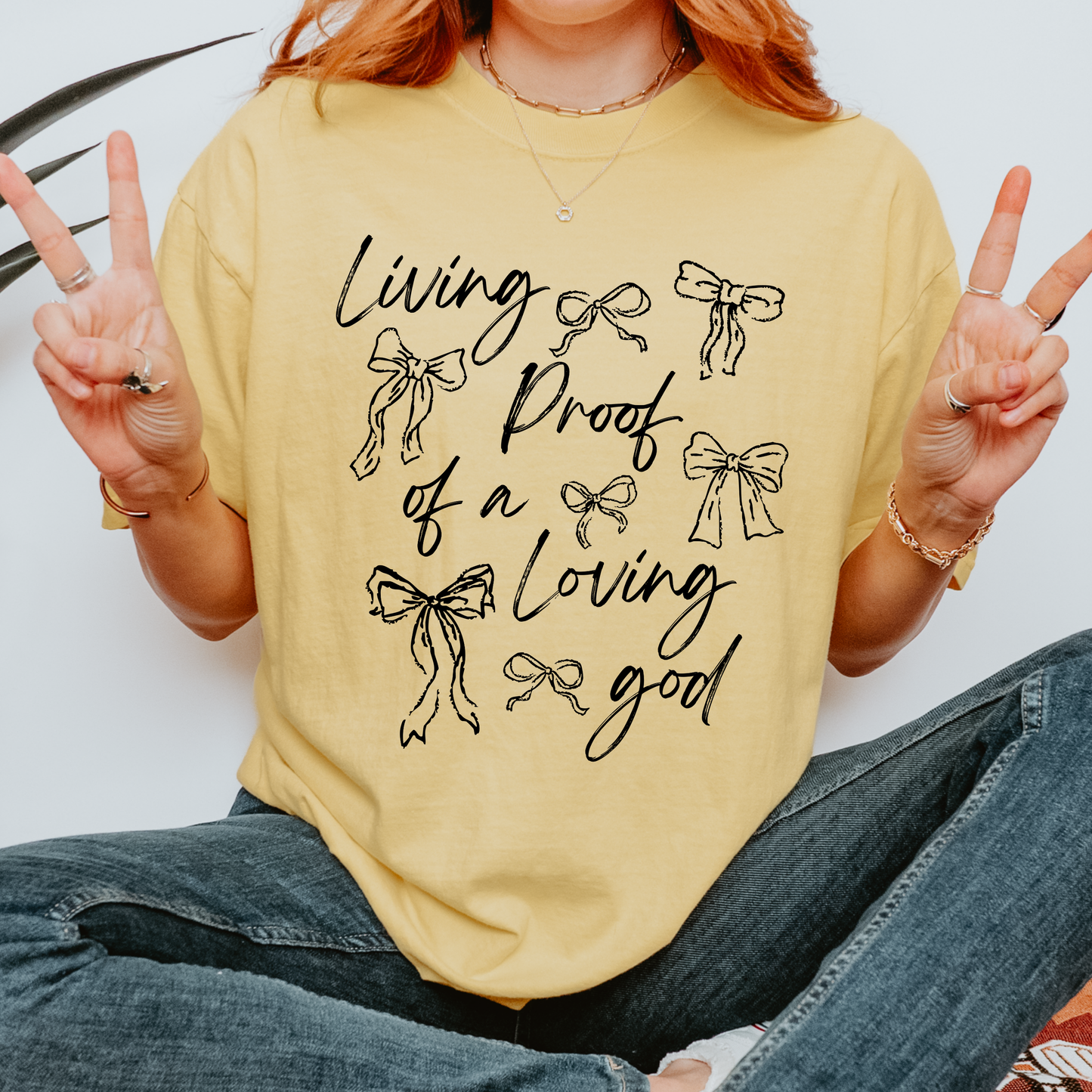 Living Proof of a Loving God Comfort Colors Tee