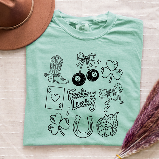 Feeling Lucky Comfort Colors Tee