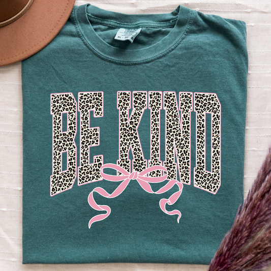 Leopard Be Kind Comfort Colors Tee