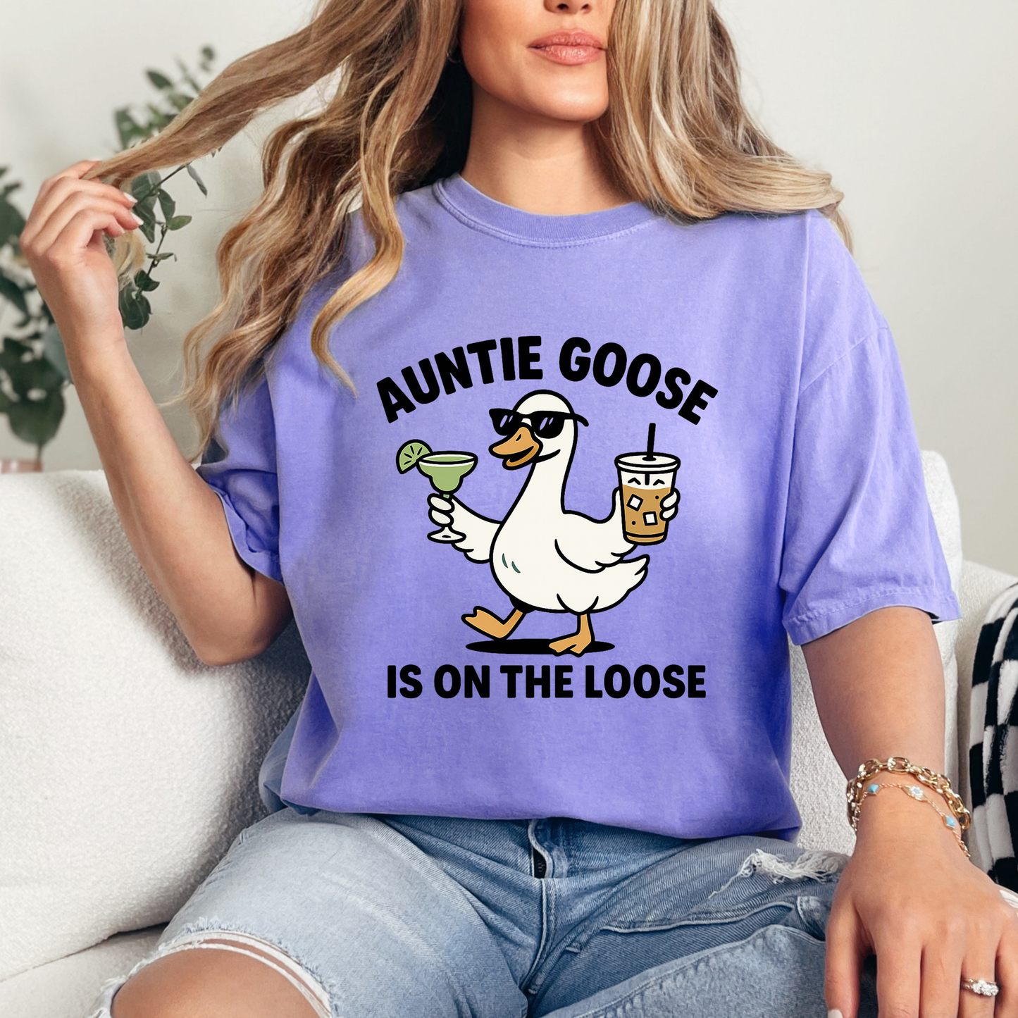 Auntie Goose Comfort Colors Tee