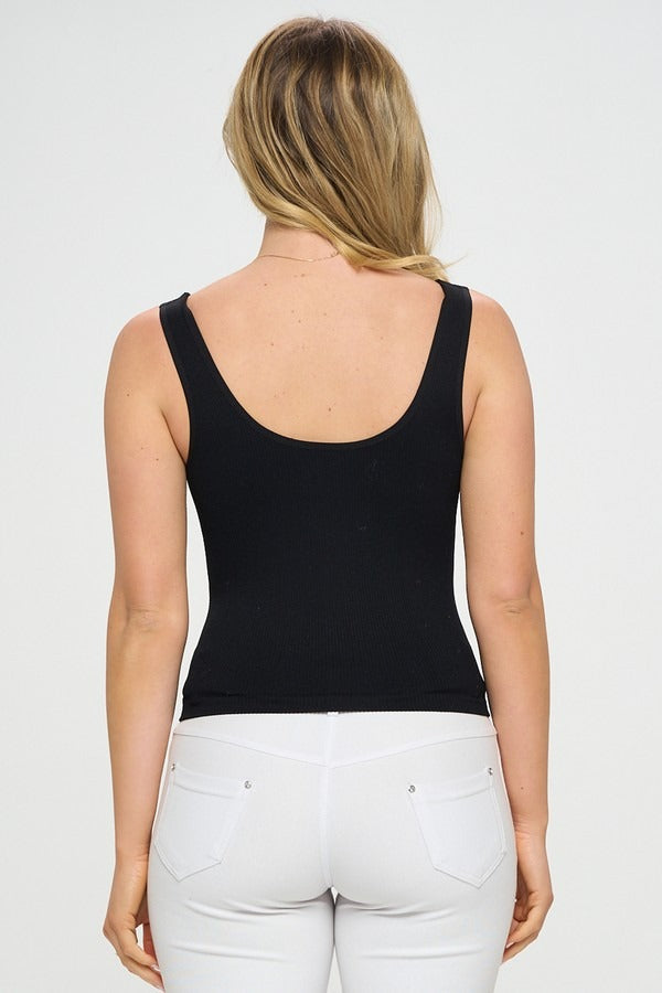 Reversible Ribbed Tank Top (14 COLORS)