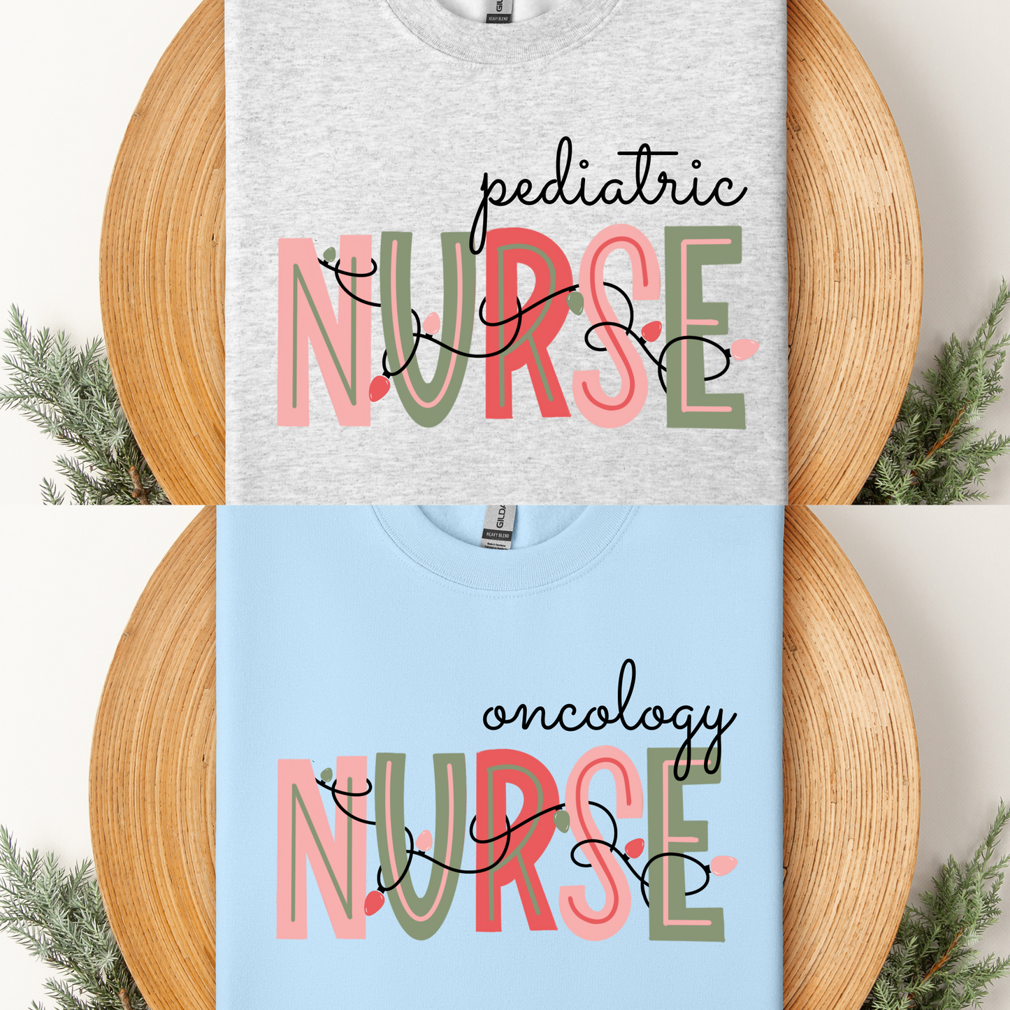 Customizable Christmas Nurse Crewneck