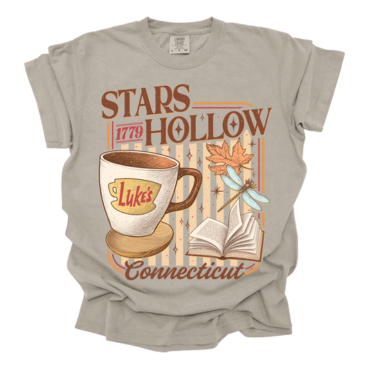 Luke's Coffee Stripe Comfort Colors Tees
