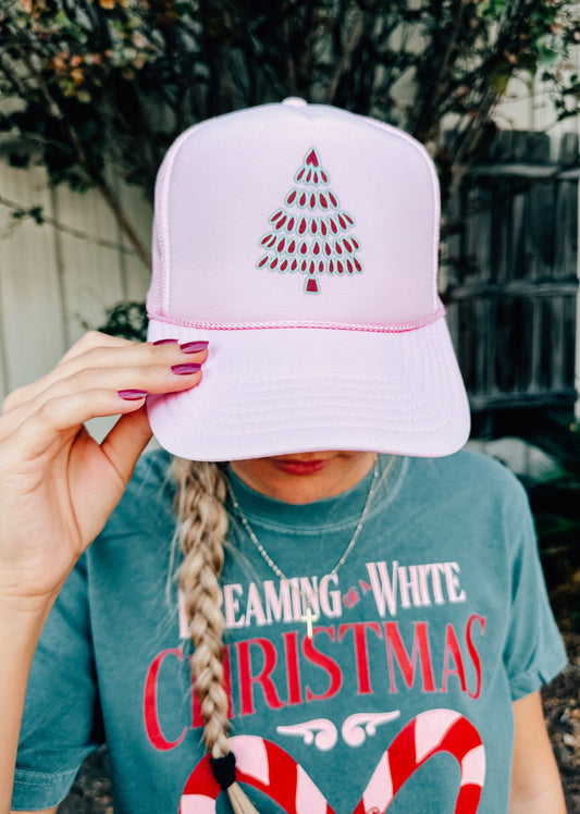 Single Tree Pink Foam Trucker Hat