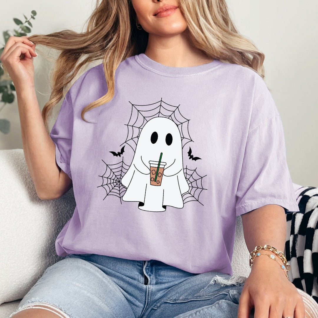 Iced Coffee Ghost Comfort Colors Tee