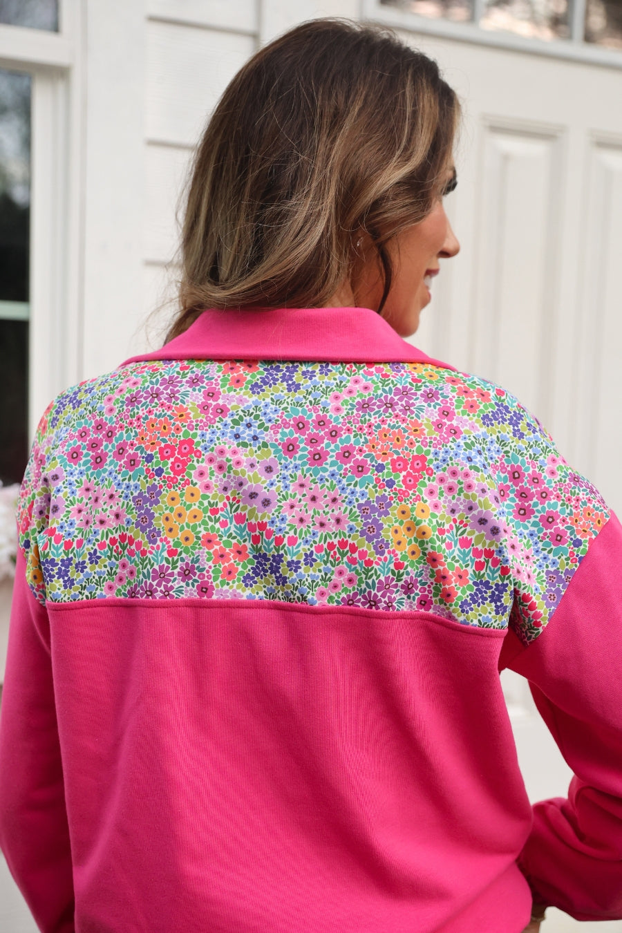 PREORDER- Mia Printed Pullover- Falling for Florals